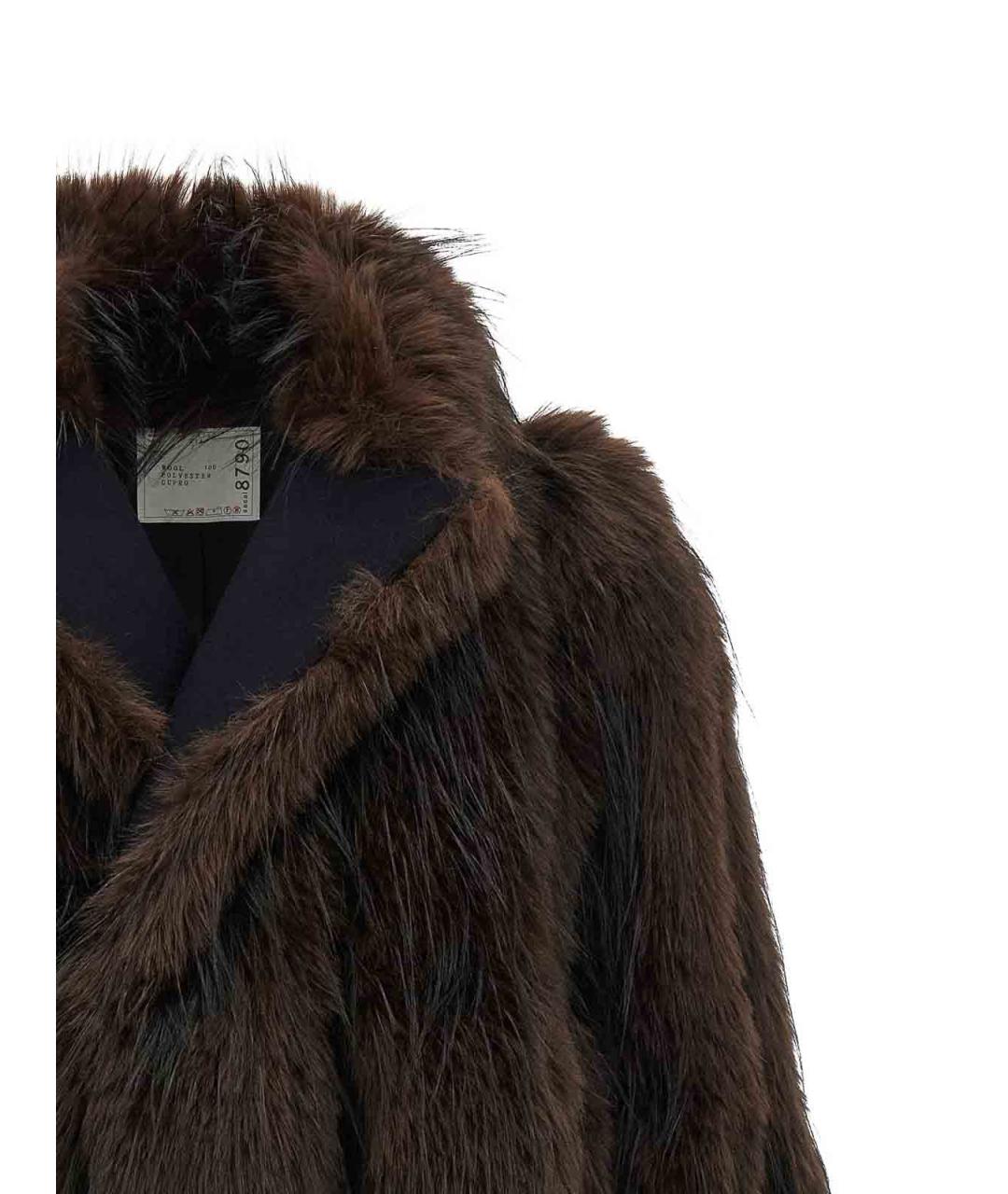 SACAI Коричневая шерстяная куртка, фото 3