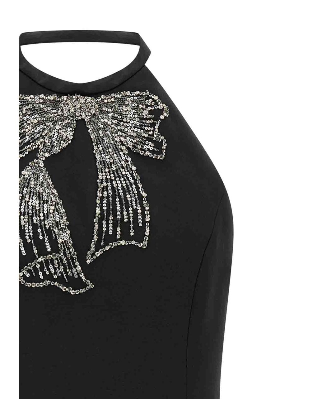 VALENTINO Черное шерстяное коктейльное платье, фото 3