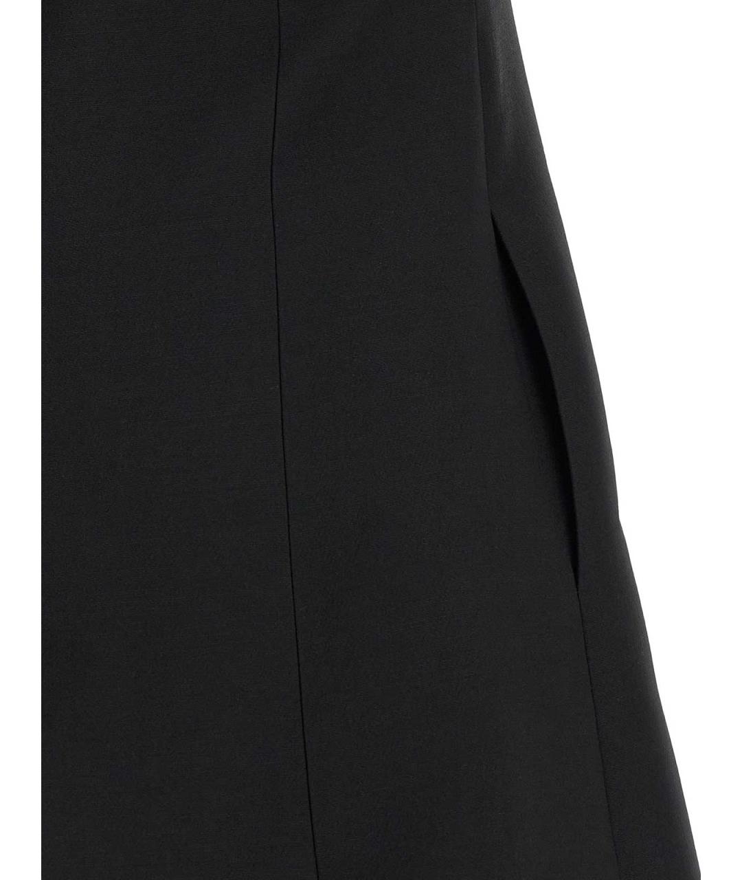 VALENTINO Черное шерстяное коктейльное платье, фото 4