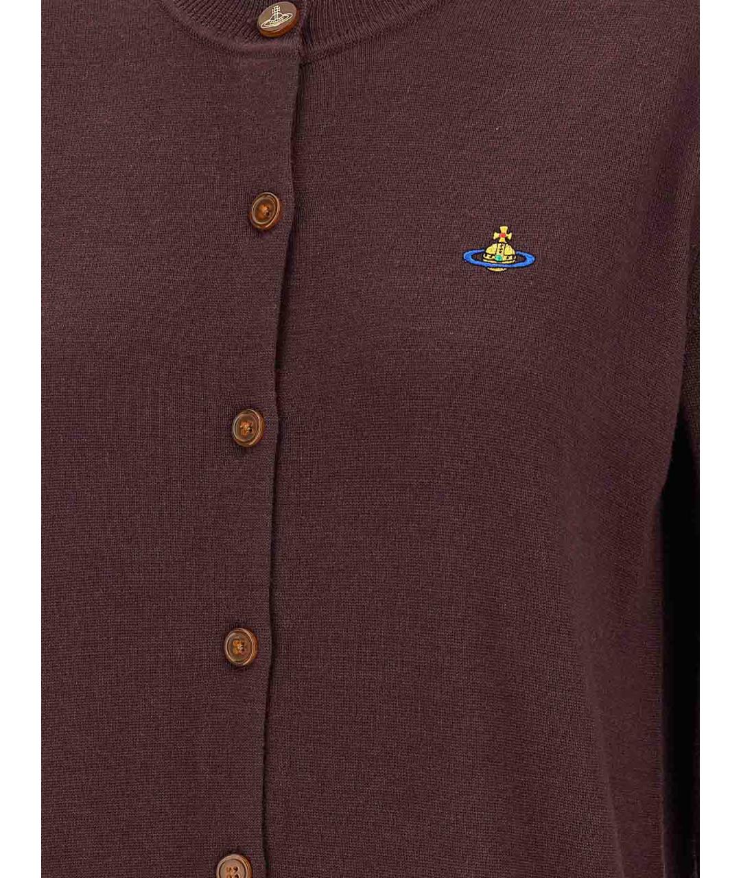 VIVIENNE WESTWOOD Бордовый шерстяной кардиган, фото 4