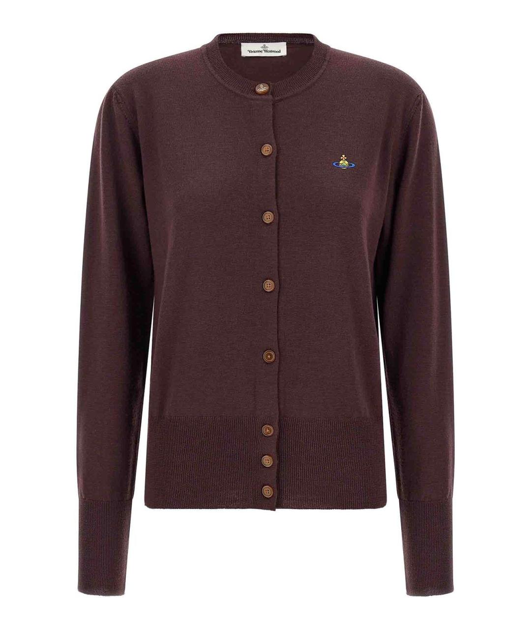 VIVIENNE WESTWOOD Бордовый шерстяной кардиган, фото 1