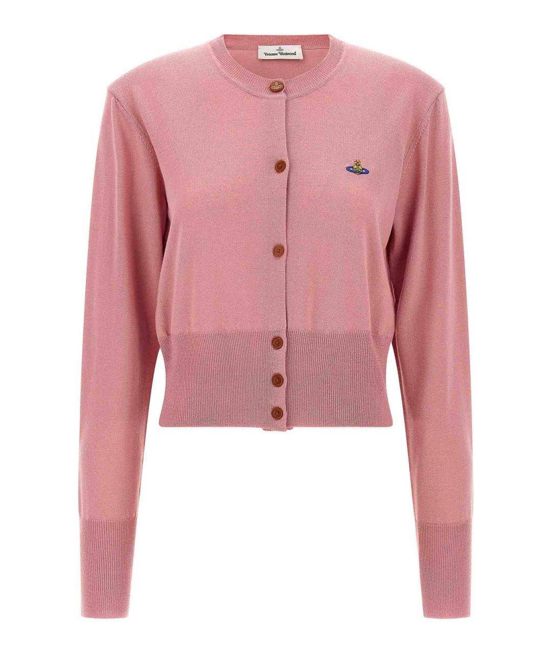 VIVIENNE WESTWOOD Розовый шерстяной кардиган, фото 1