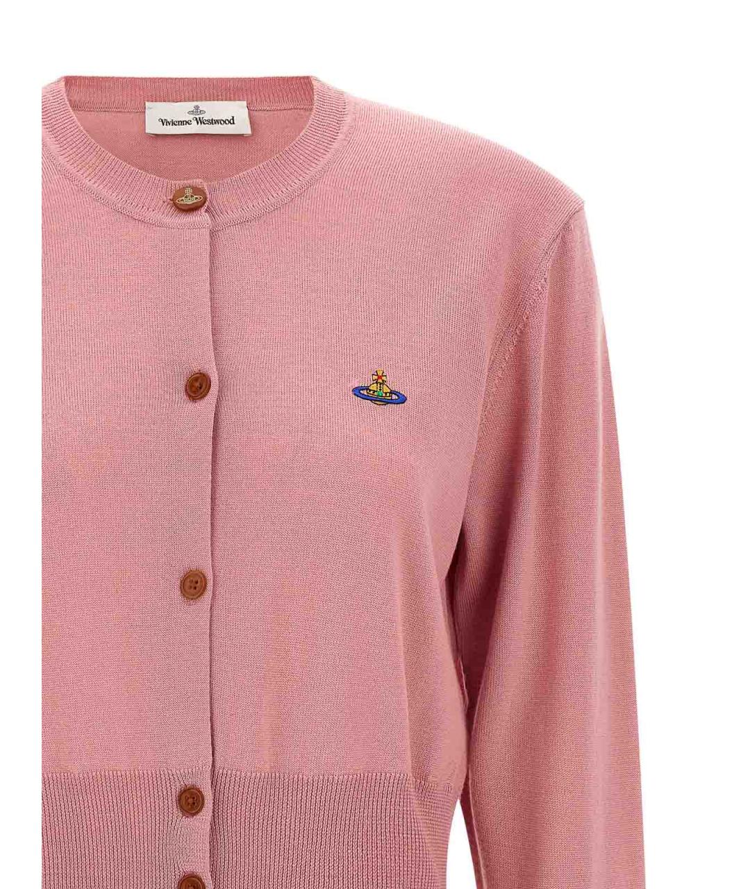 VIVIENNE WESTWOOD Розовый шерстяной кардиган, фото 3
