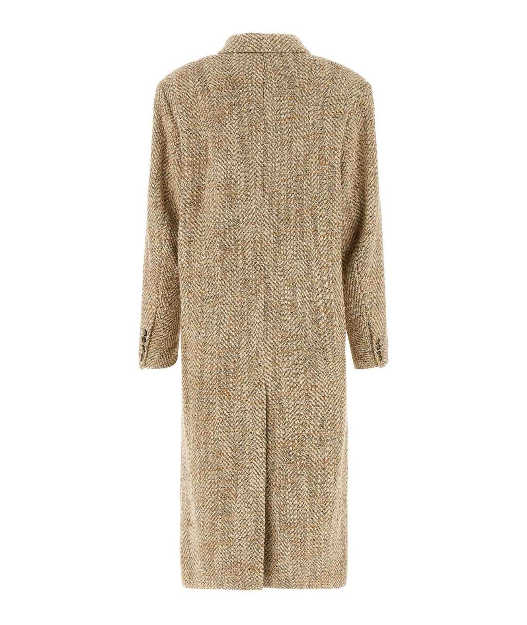 ISABEL MARANT ETOILE Бежевое шерстяное пальто, фото 2