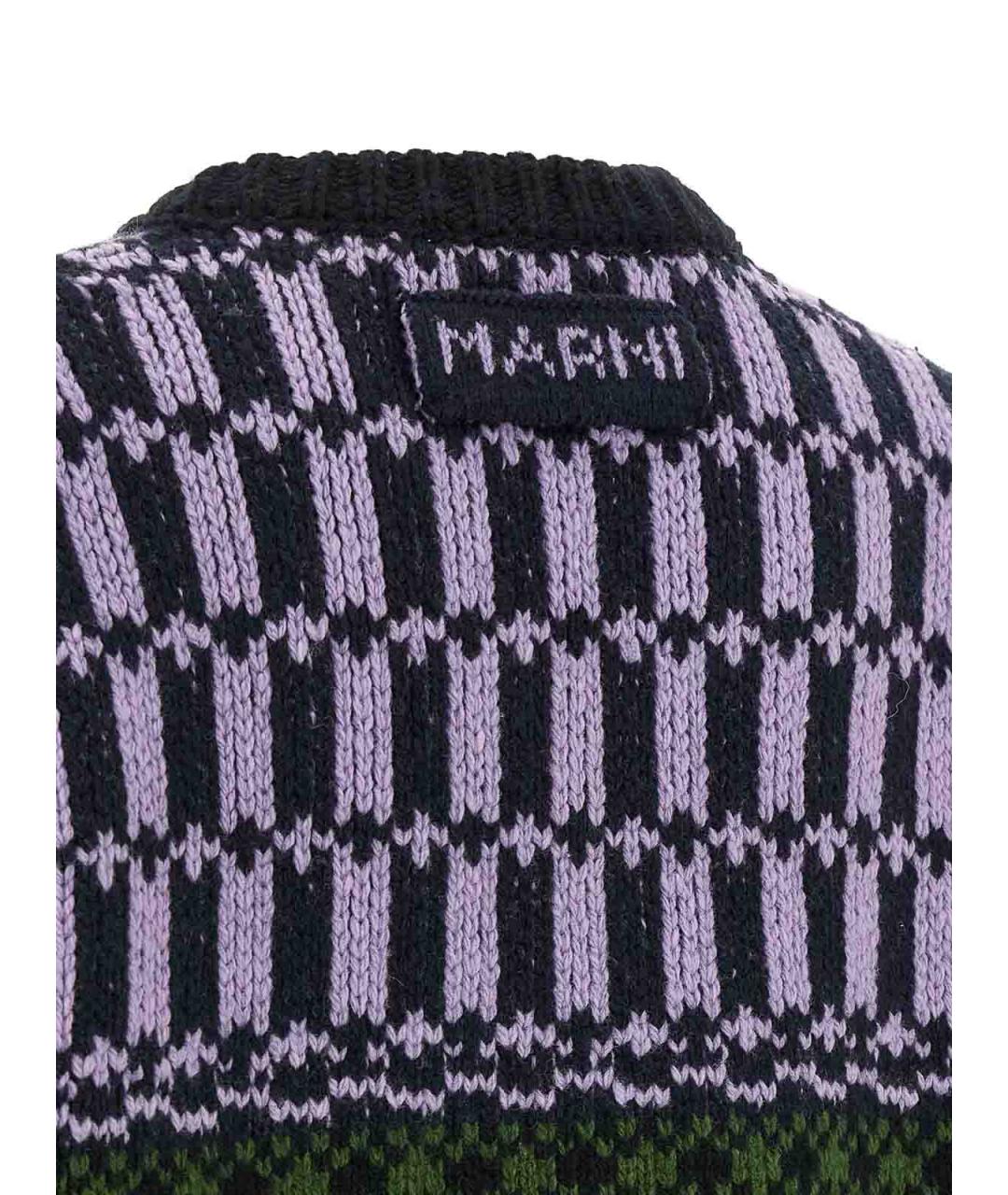 MARNI Мульти шерстяной джемпер / свитер, фото 4