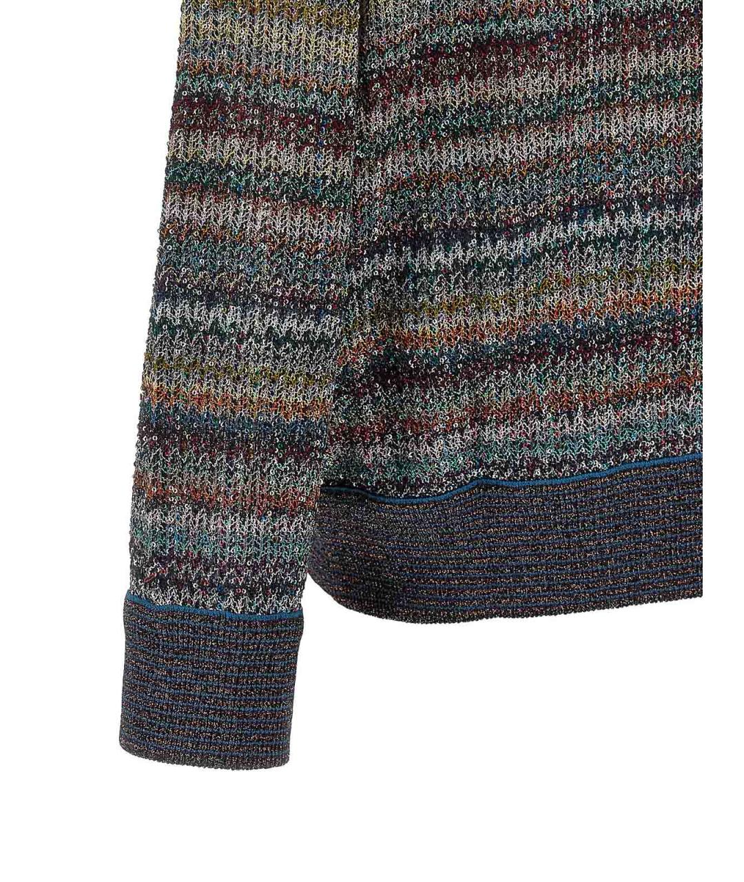MISSONI Мульти полиэстеровый джемпер / свитер, фото 4