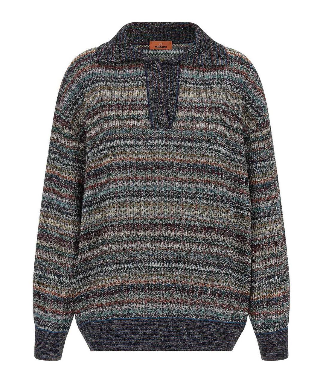 MISSONI Мульти полиэстеровый джемпер / свитер, фото 1