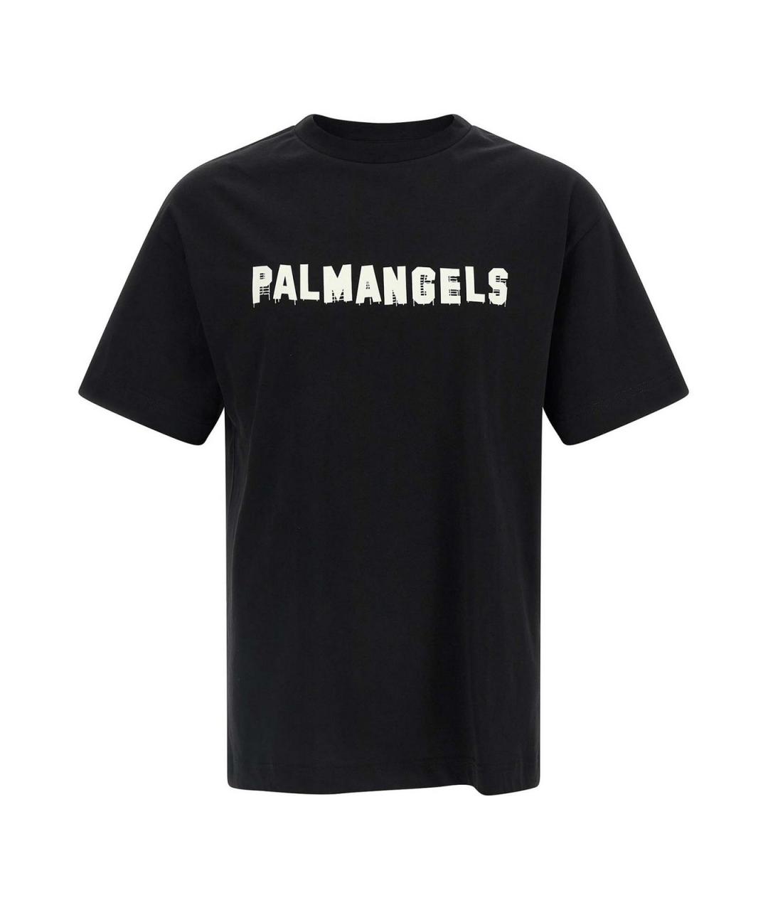 PALM ANGELS Черная хлопковая футболка, фото 1