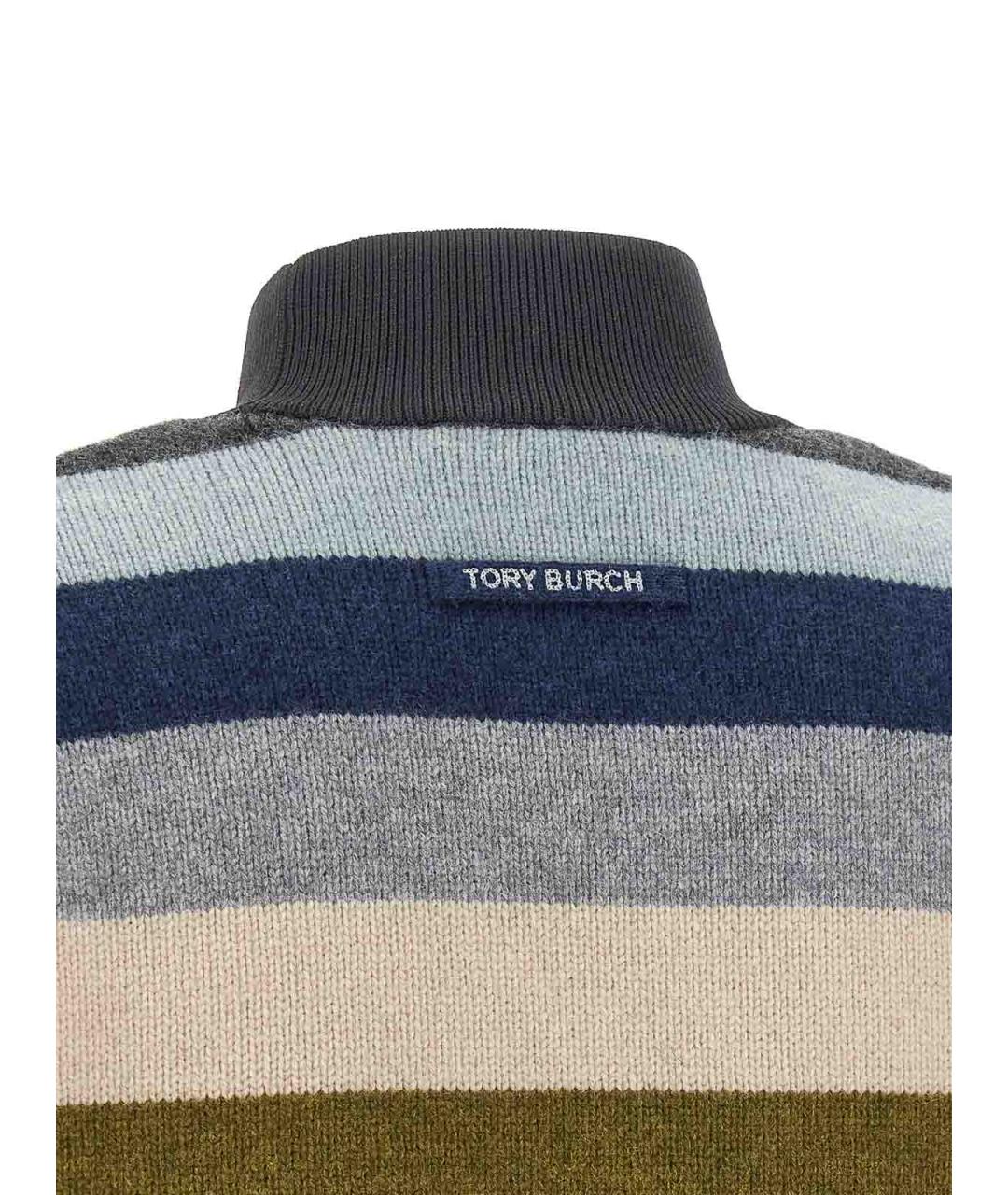 TORY BURCH Мульти шерстяная водолазка, фото 4