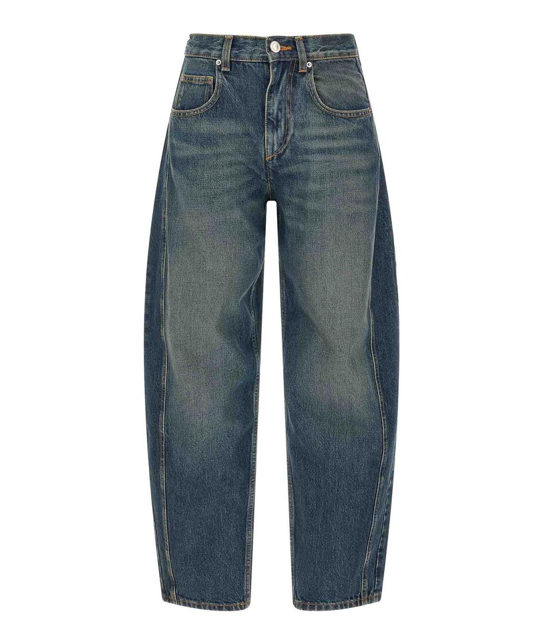 ISABEL MARANT ETOILE Синие хлопковые прямые джинсы, фото 1
