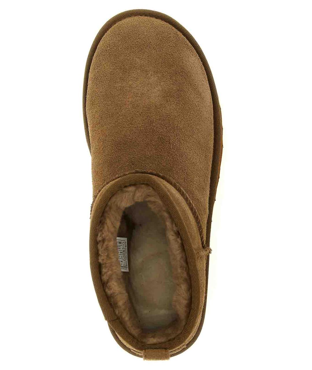 UGG Коричневые замшевые полусапоги, фото 4
