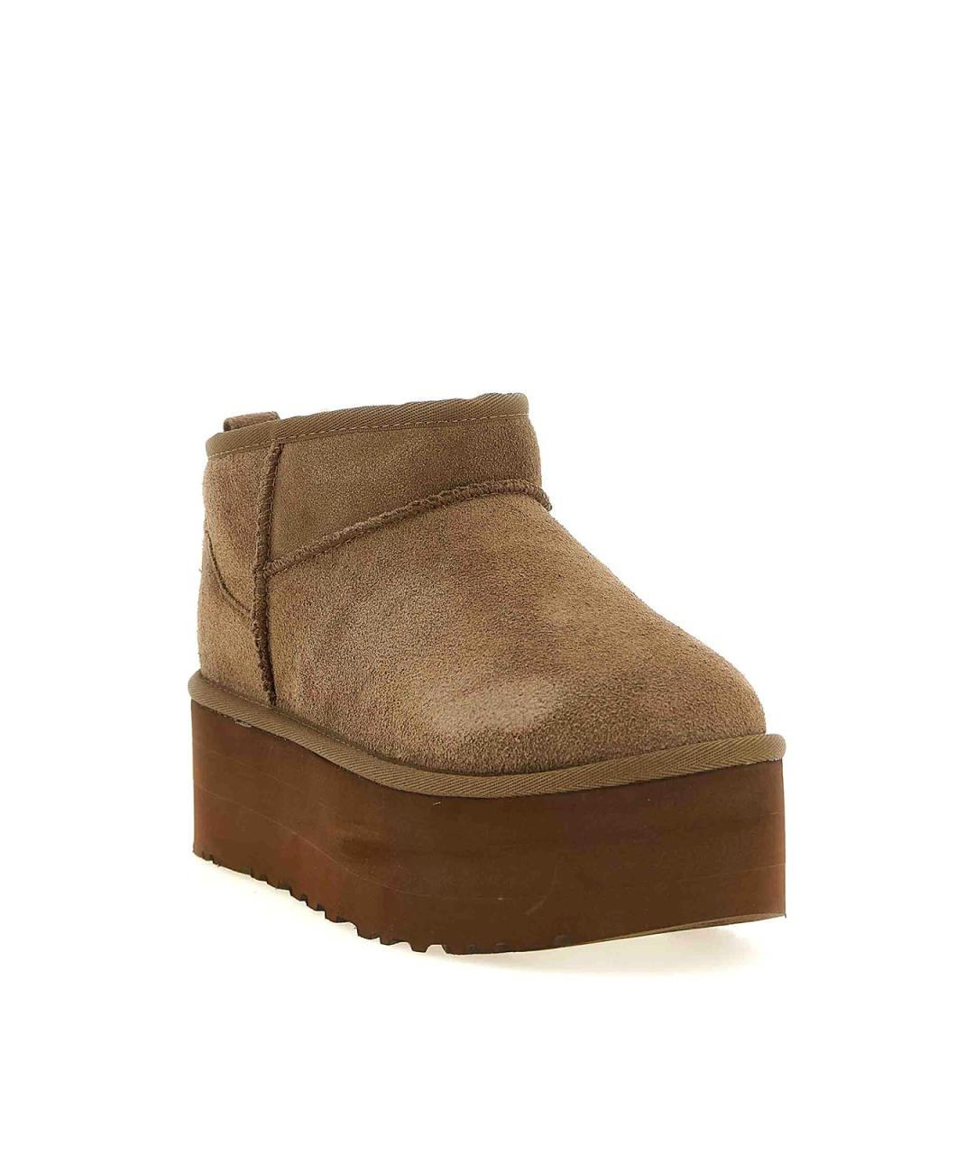 UGG Коричневые замшевые полусапоги, фото 2