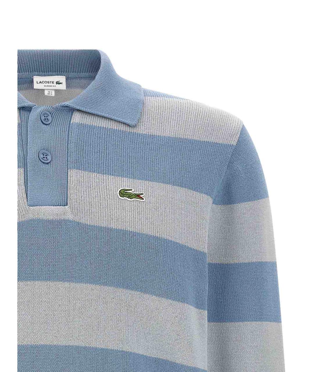 LACOSTE Мульти хлопковое поло с длинным рукавом, фото 3
