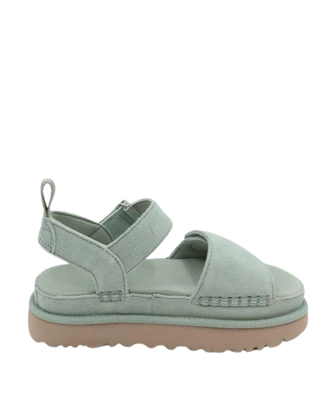 UGG Бирюзовые замшевые сандалии, фото 1