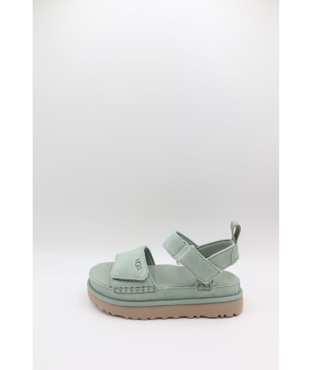 UGG Бирюзовые замшевые сандалии, фото 6