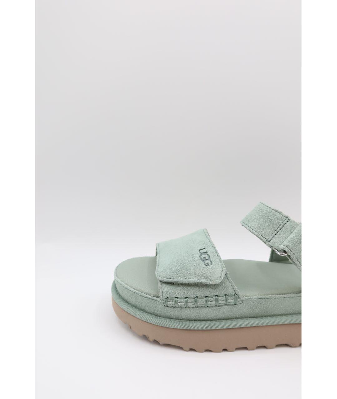 UGG Бирюзовые замшевые сандалии, фото 2