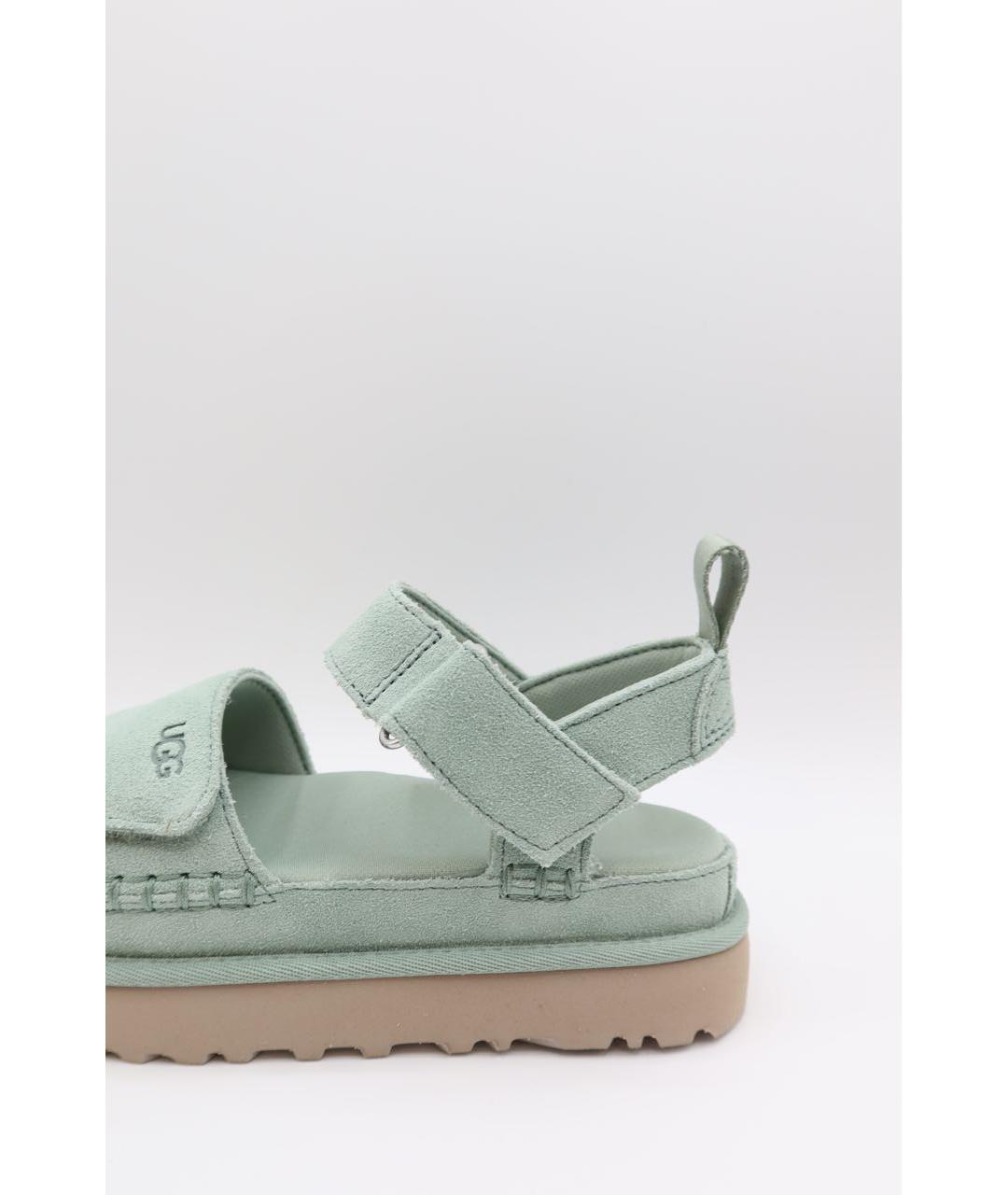 UGG Бирюзовые замшевые сандалии, фото 3