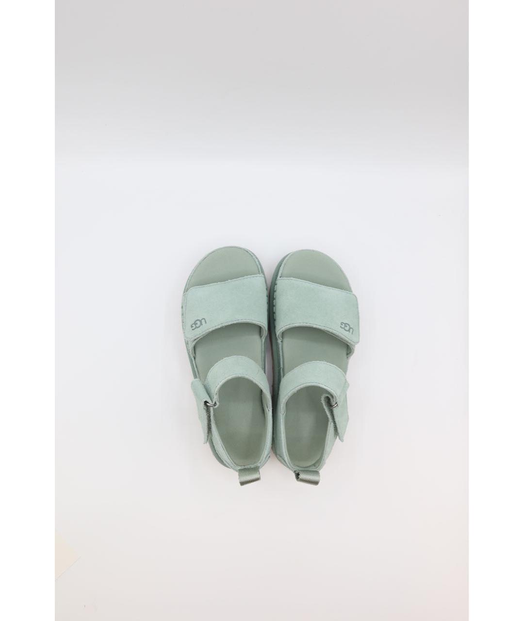 UGG Бирюзовые замшевые сандалии, фото 5