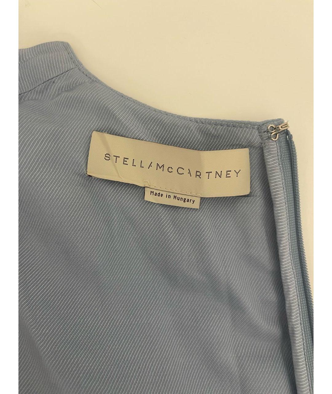 STELLA MCCARTNEY Голубое вискозное повседневное платье, фото 4