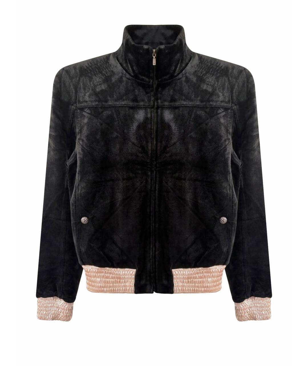 CHANEL Черная вискозная спортивная куртка, фото 1