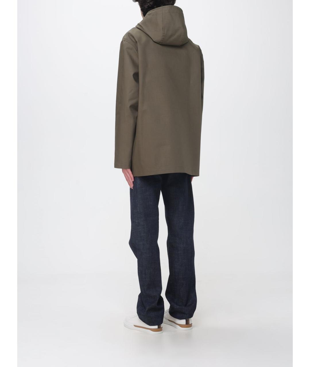 FENDI Хаки полиэстеровая куртка, фото 4