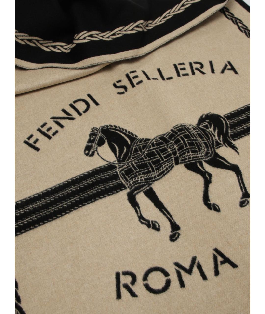 FENDI Мульти шерстяной шарф, фото 3