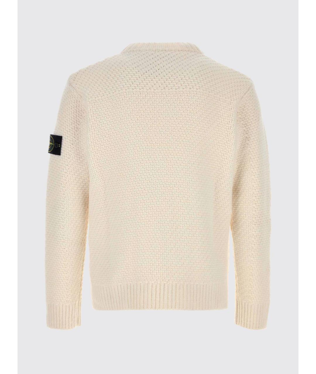 STONE ISLAND Бежевый джемпер / свитер, фото 3