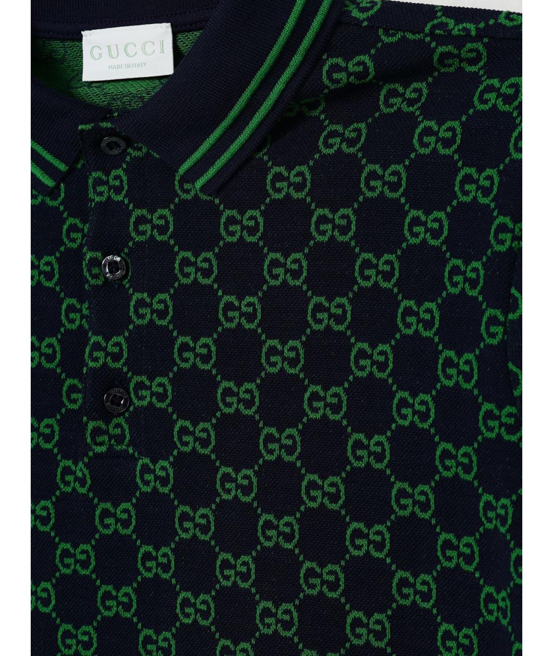 GUCCI Темно-синяя детская футболка, фото 3