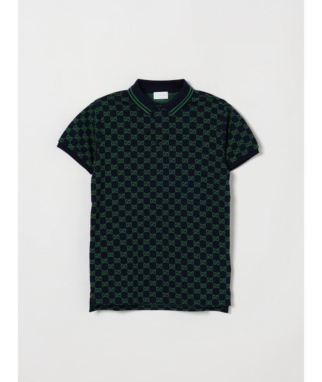 GUCCI Темно-синяя детская футболка, фото 4