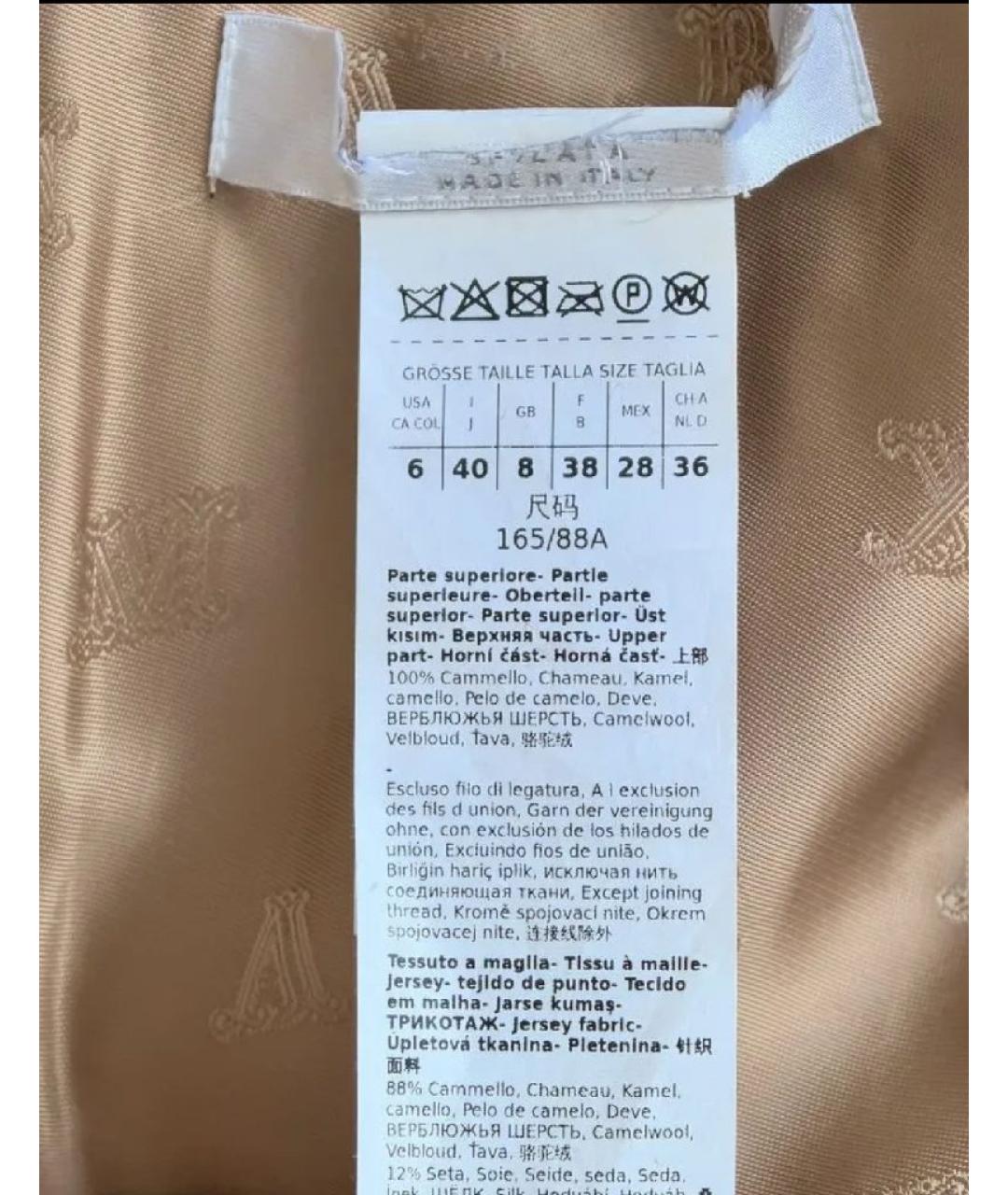 MAX MARA Коричневое шерстяное коктейльное платье, фото 6