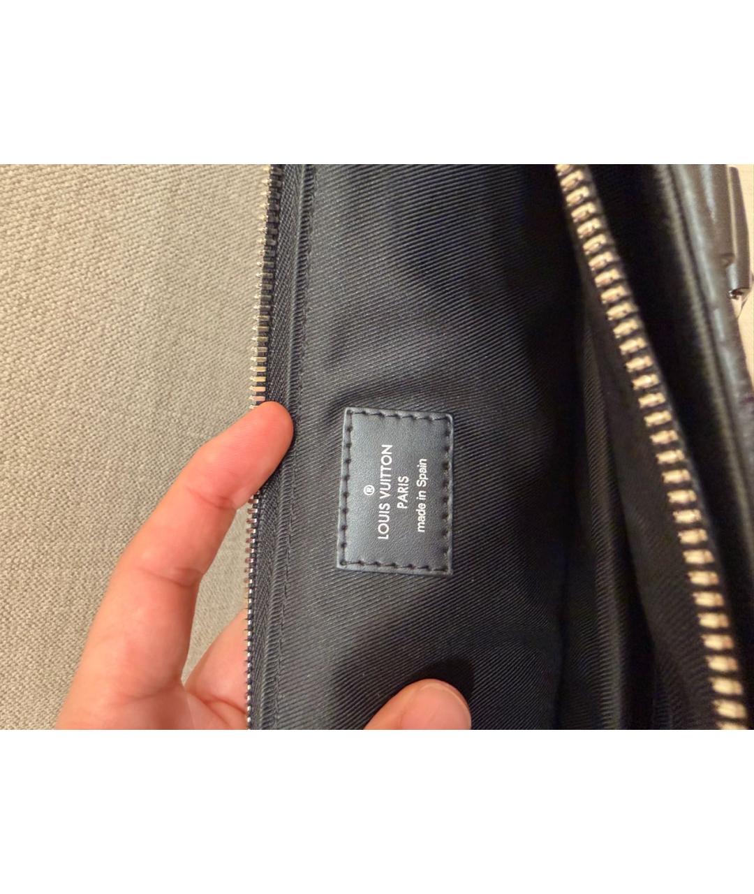 LOUIS VUITTON Черный портфель, фото 7