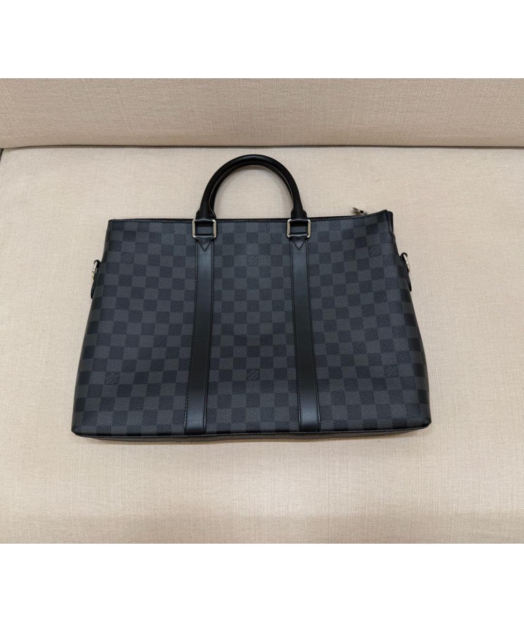 LOUIS VUITTON Черный портфель, фото 3