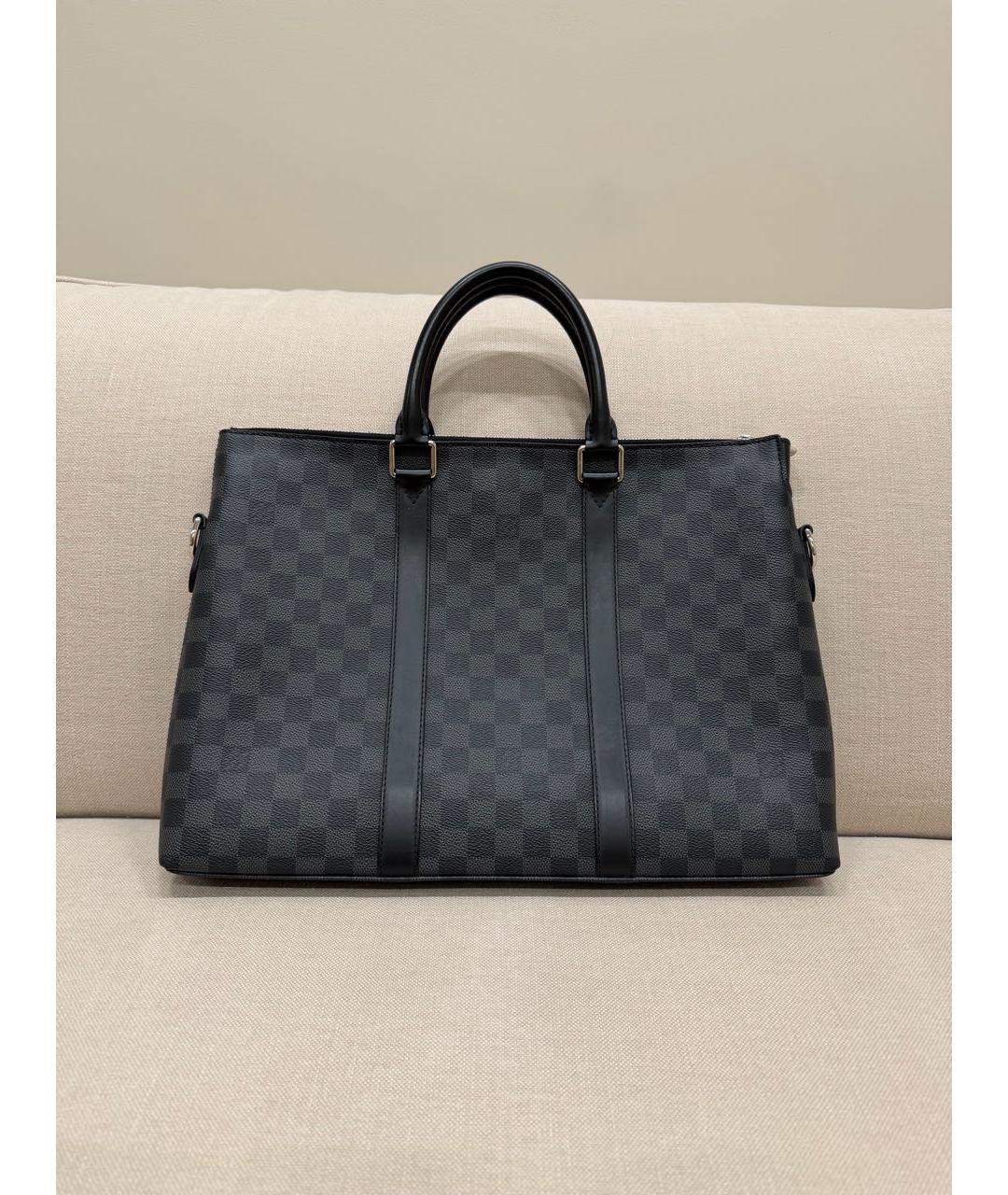 LOUIS VUITTON Черный портфель, фото 5