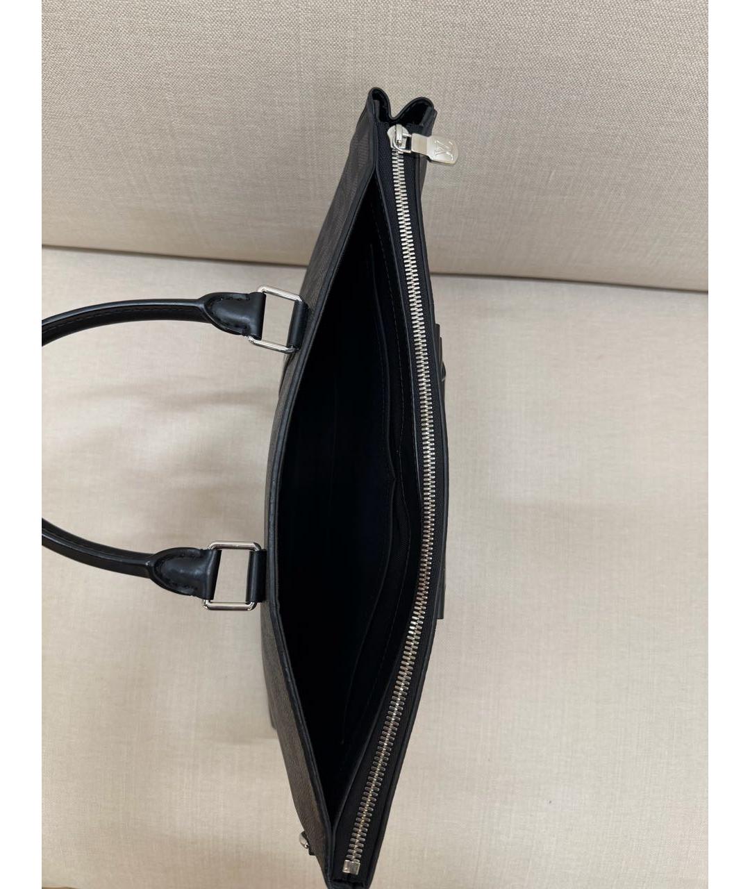 LOUIS VUITTON Черный портфель, фото 4