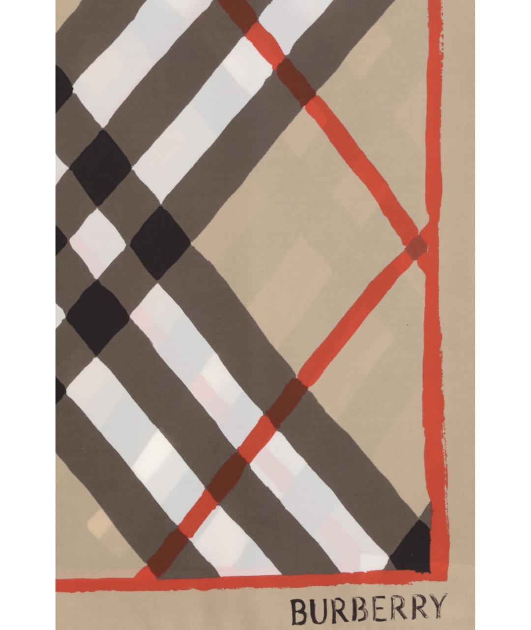 BURBERRY Бежевый шарф, фото 3