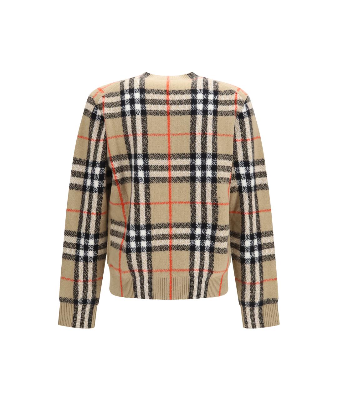 BURBERRY Бежевый кашемировый джемпер / свитер, фото 2