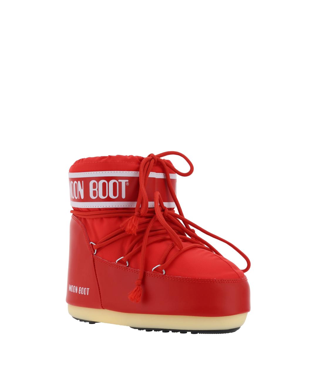 MOON BOOT Красные синтетические ботинки, фото 2
