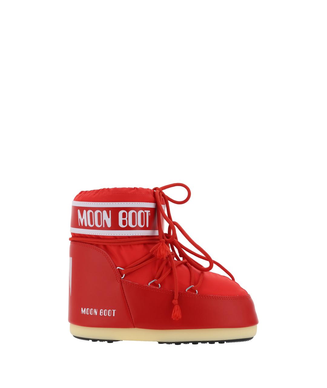 MOON BOOT Красные синтетические ботинки, фото 4
