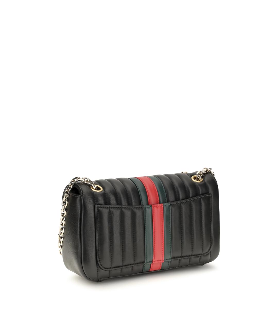 GUCCI Черная кожаная сумка через плечо, фото 3