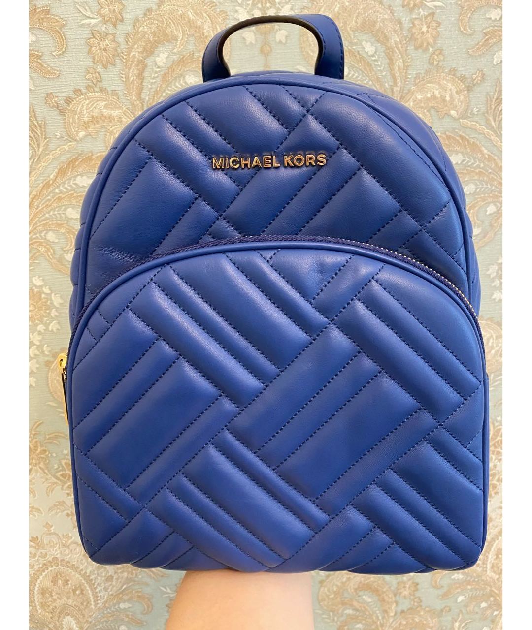 MICHAEL MICHAEL KORS Синий кожаный рюкзак, фото 5