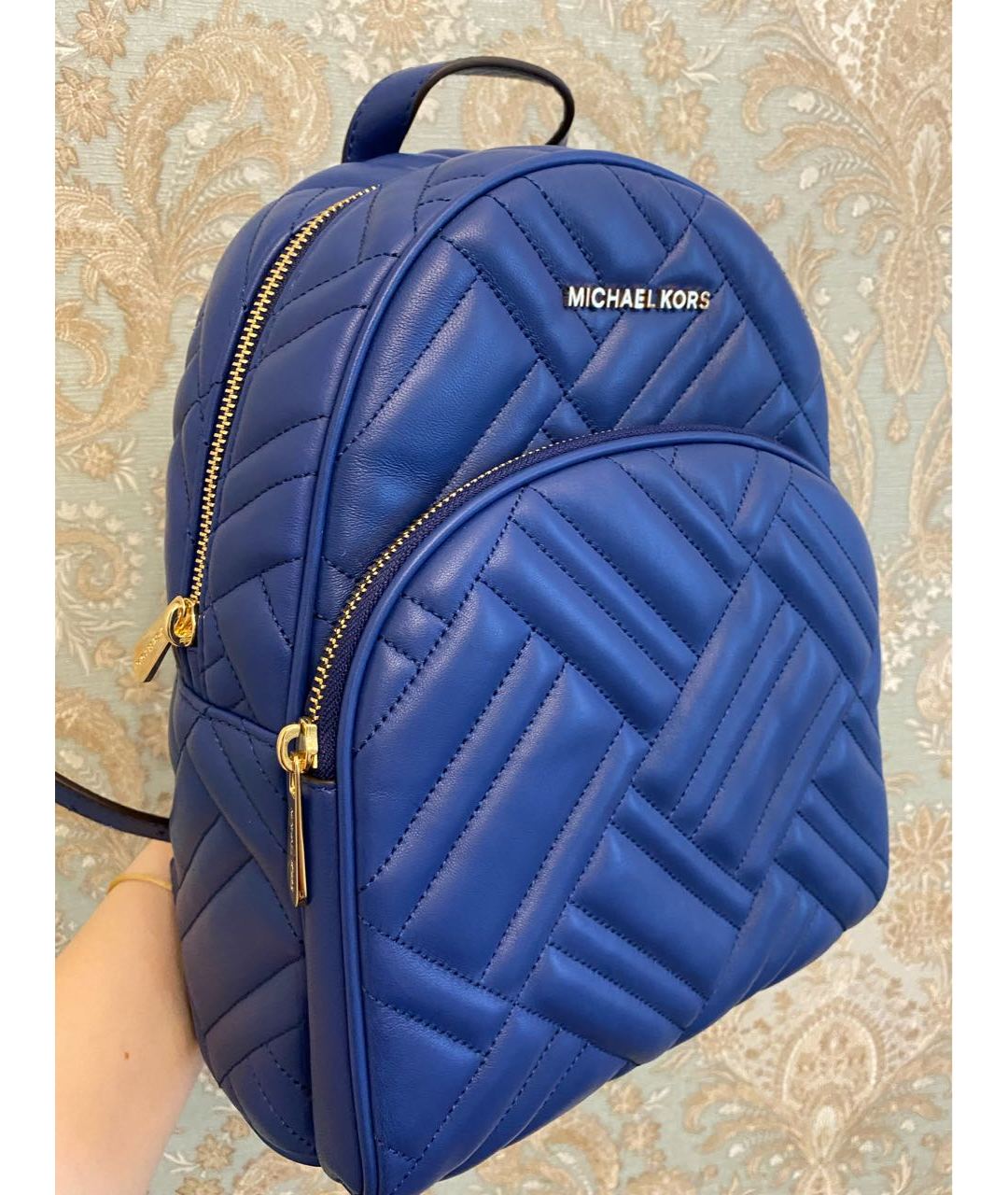 MICHAEL MICHAEL KORS Синий кожаный рюкзак, фото 2