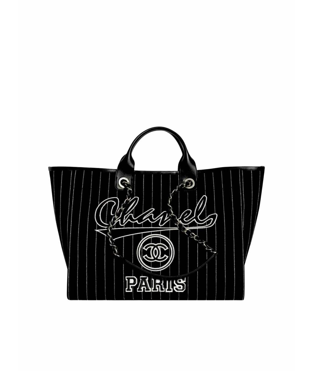 CHANEL Черная сумка тоут, фото 1