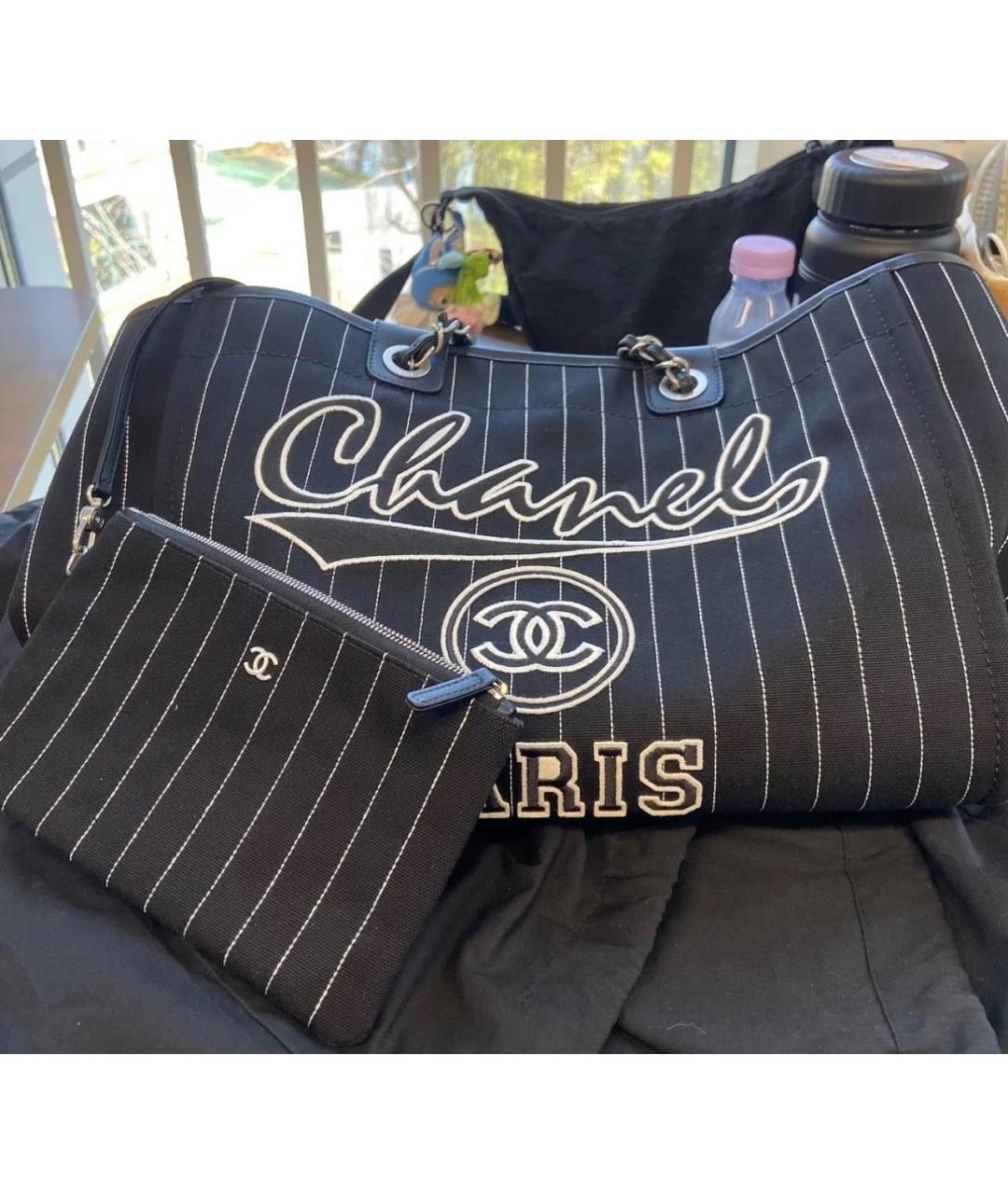 CHANEL Черная сумка тоут, фото 5