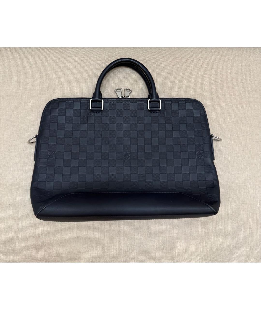 LOUIS VUITTON Темно-синий портфель, фото 2