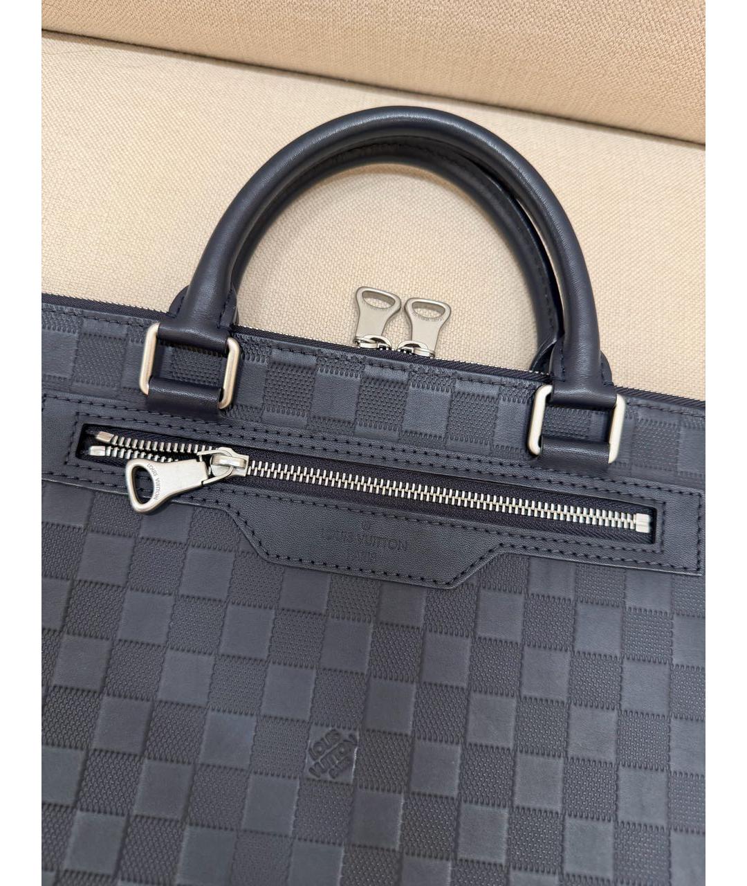 LOUIS VUITTON Темно-синий портфель, фото 5