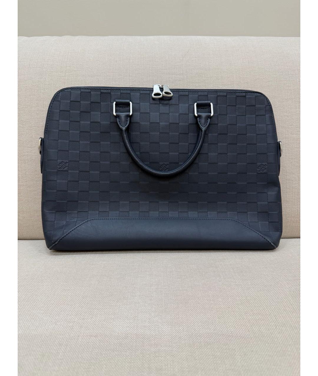 LOUIS VUITTON Темно-синий портфель, фото 7