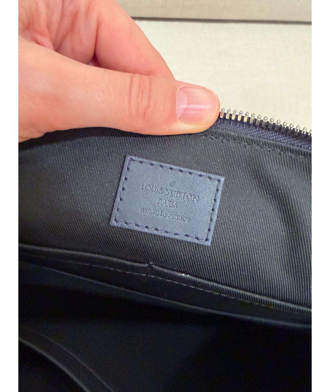 LOUIS VUITTON Темно-синий портфель, фото 8