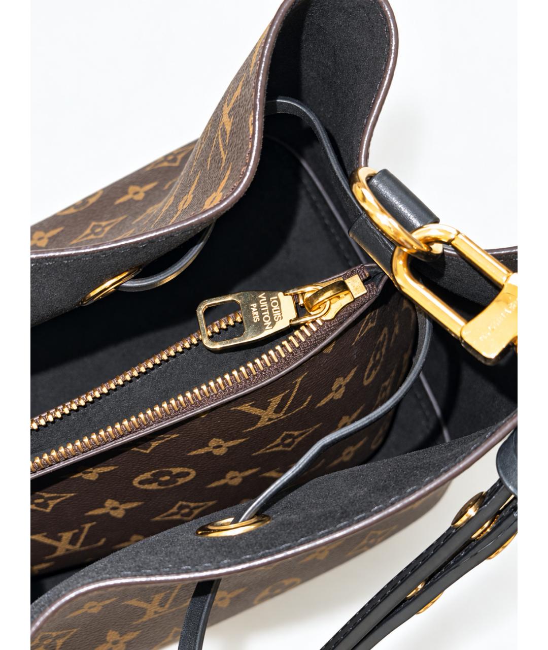LOUIS VUITTON Коричневая сумка через плечо из канвы, фото 3