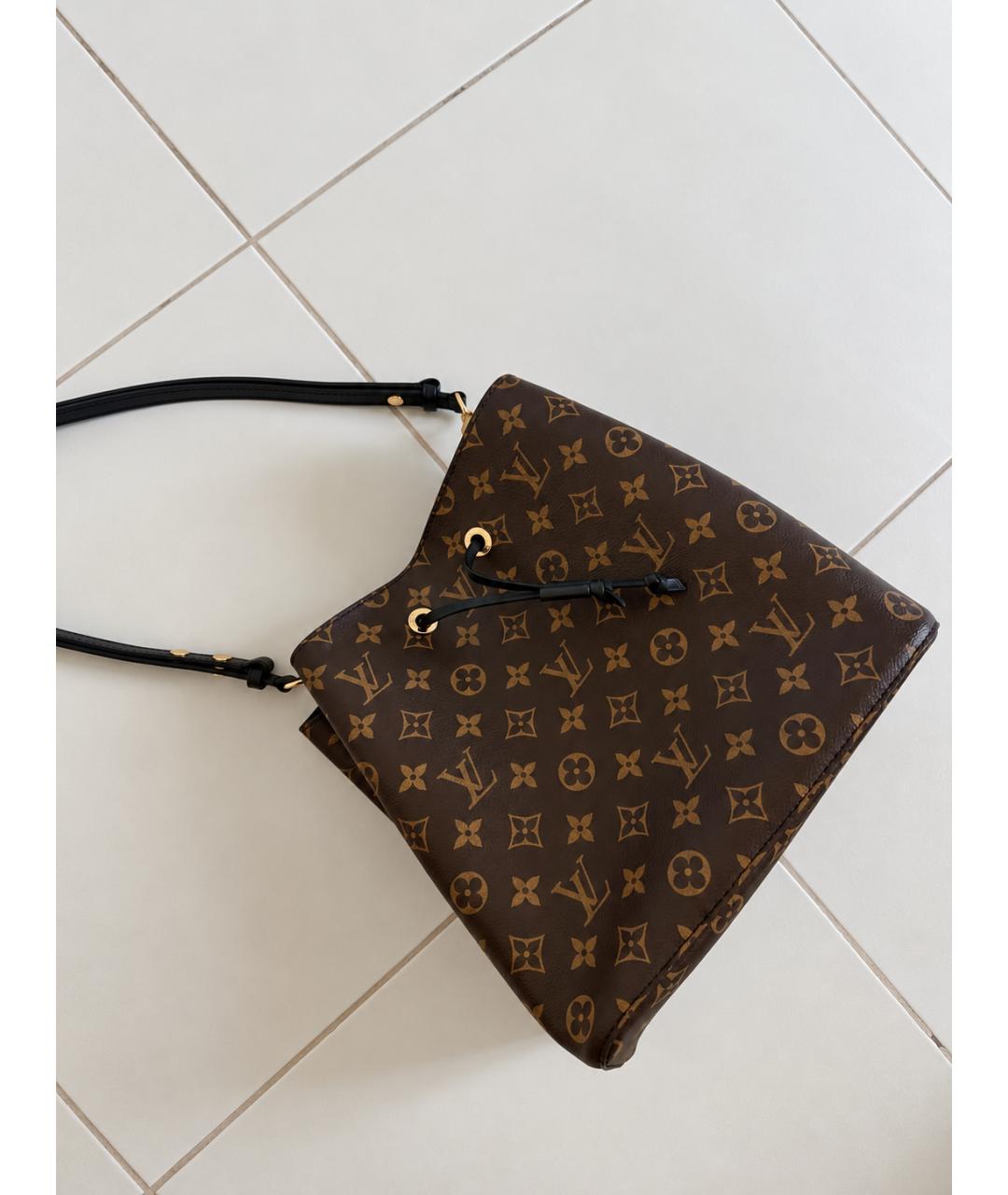 LOUIS VUITTON Коричневая сумка через плечо из канвы, фото 6