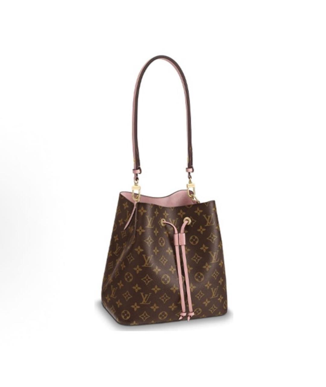 LOUIS VUITTON Коричневая сумка через плечо из канвы, фото 6